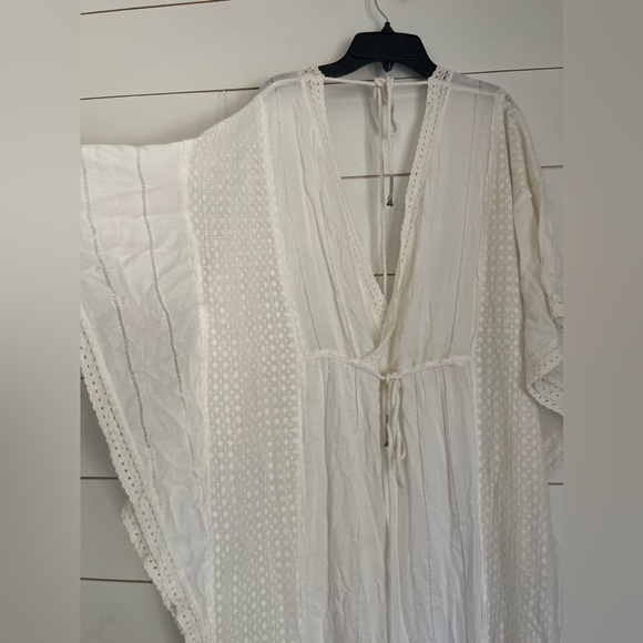 Free People Oh Valencia Cattan Gauzy Crochet Open Back Boho Maxi dress nwot - Picture 8 of 14